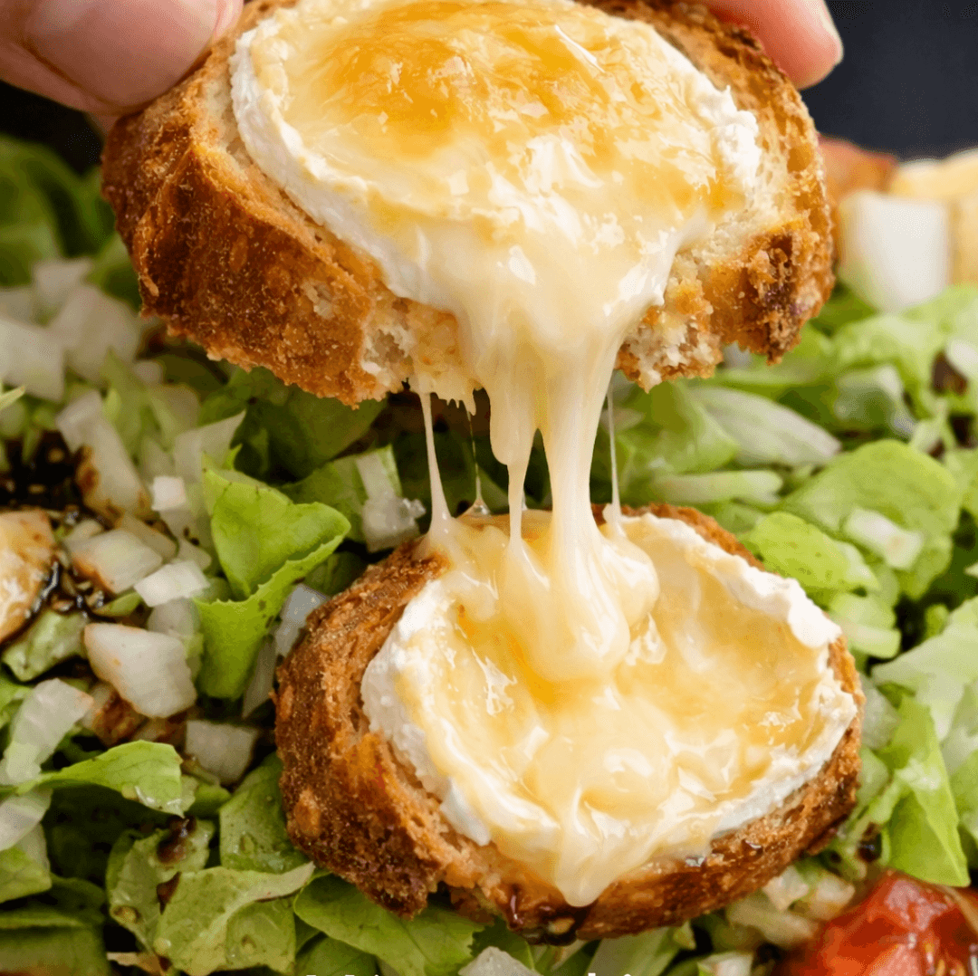 Salade de chèvre chaud